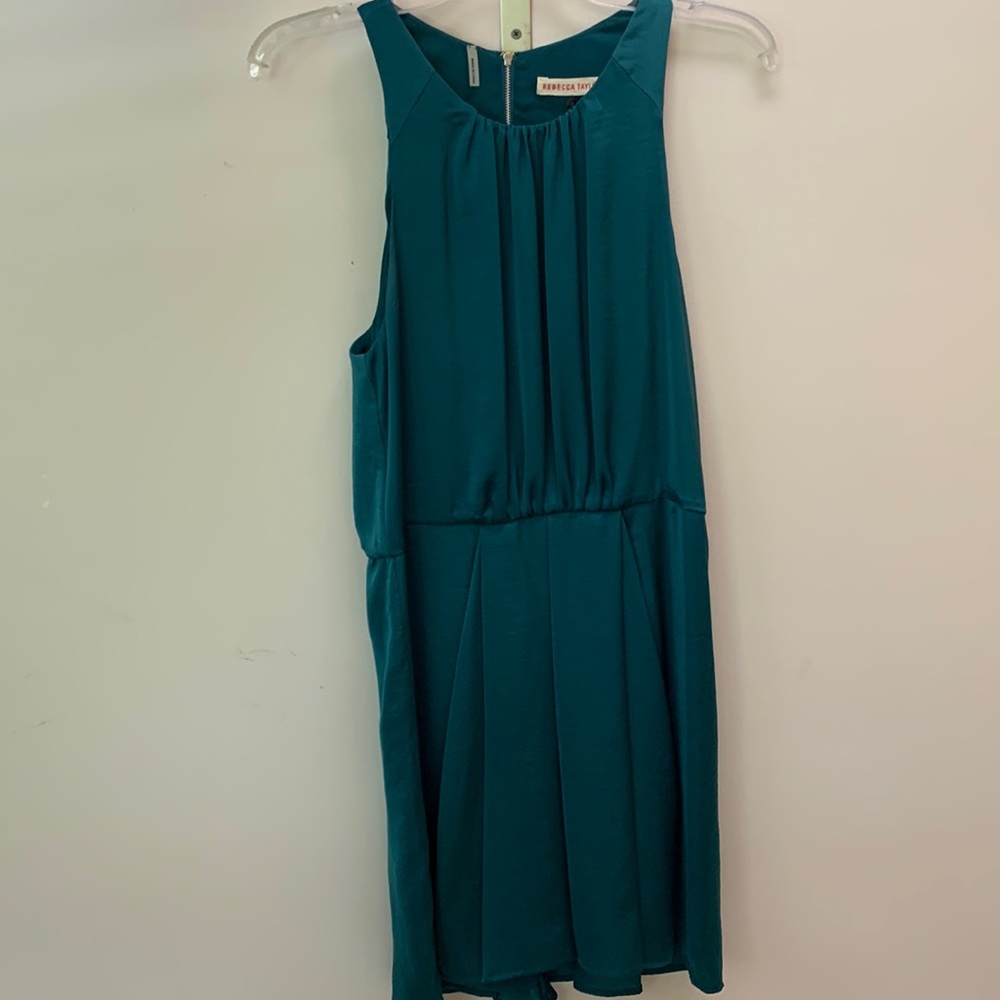 Rebecca Taylor green mini dress size 8